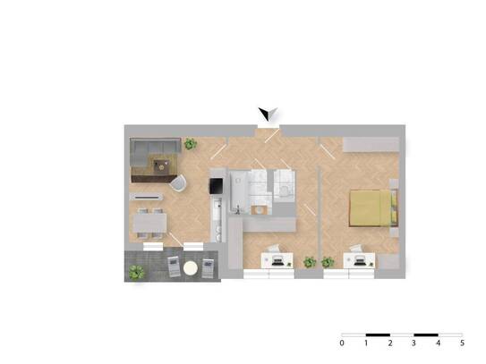 Traumhaft renovierte 3-Zimmer Wohnung mit Balkon in begehrter Lage von Wien, nur für 420.000 € !