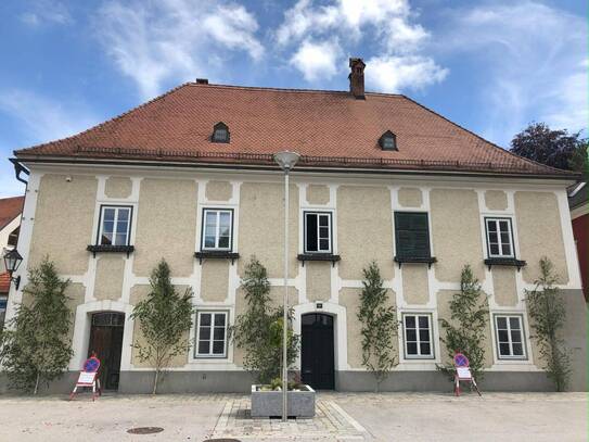 Historisches Herrenhaus mit kleinem Garten