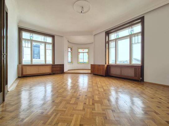 Altbaujuwel Scharitzerstraße 12! Stilvolle 168 m² WNFL in historischem Haus, Küche möbliert, Nähe Landstraße/Straßenbah…