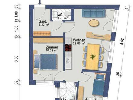 TOP W9 - 3-Zimmer-Wohnung ohne Balkon