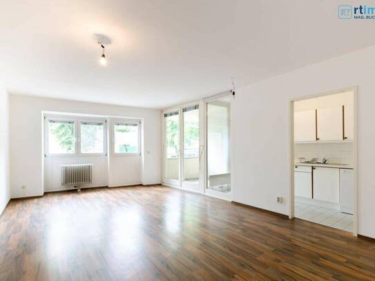 BALKON + LOGGIA + 2ZIMMERWOHNUNG + GARTENBENÜTZUNG + GARAGE derzeit vermietet