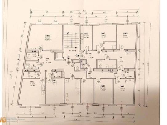 Ganze Etage Nähe Augarten: 220m², 7 Zimmer, 4 Badezimmer, 2 Küchen, 2 separate Wohneinheiten