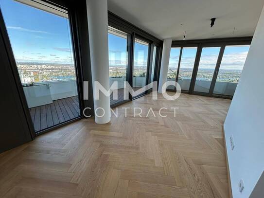 Modernes Apartment im 38. OG mit atemberaubenden Blick auf die Alte Donau! Pool, Spa, Fitness vorhanden!