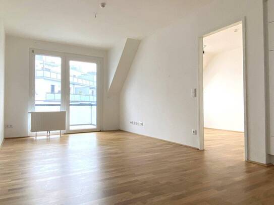 Moderne 2-Zimmer-Wohnung mit Balkon in Stammersdorfer Heurigengegend