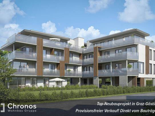 Neubau-3-Zimmerwohnung mit West-Balkon in Ruhelage in Gösting! VERKAUFSSTART!