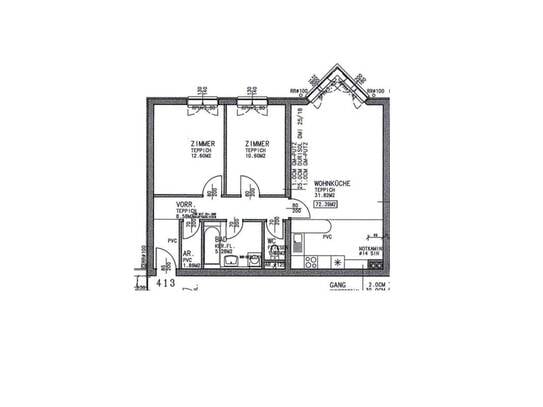 3-Zimmer-Wohnung, Top 14