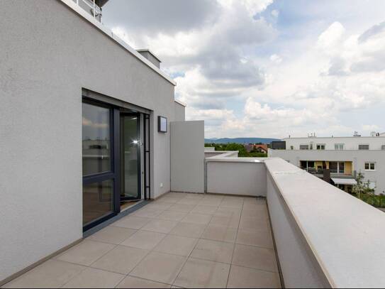 ERSTBEZUG: Schöne Dachterrassenwohnung mit Grünblick