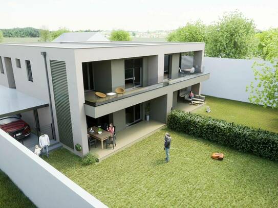 Neubau: 5-Zimmer Doppelhaushälfte mit Carport in Stopfenreuth