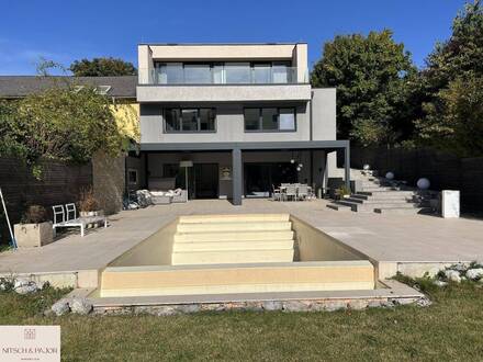 Möblierte, exklusive Villa mit überdachter Terrasse und Infinitypool - Hinterbrühl