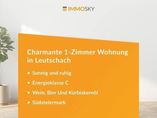 Charmante 1-Zimmer Wohnung in Leutschach