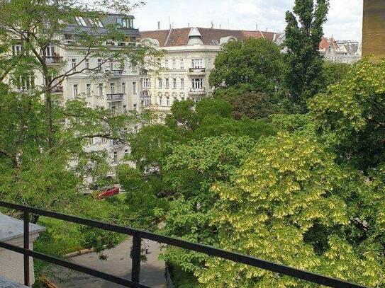 ALTBAUWOHNUNG mit KLEINEM BALKON und PARKBLICK