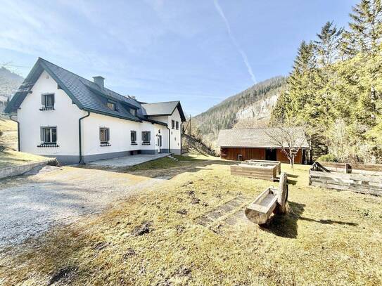 NATURLIEBHABER Aufgepasst - Zugang zur Ybbs - ca. 1.650m2 GFL - ca. 180m2 WFL - 7 Zimmer - Scheune & Gartenhaus