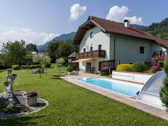 NEUER PREIS: Ein Traum am Obermillstätter Sonnenplateau - Landhaus, Pool und herrlicher Garten