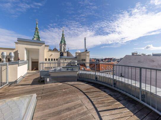 Über den Dächern der Josefstadt - Dachterrassenwohnung mit umwerfendem Ausblick