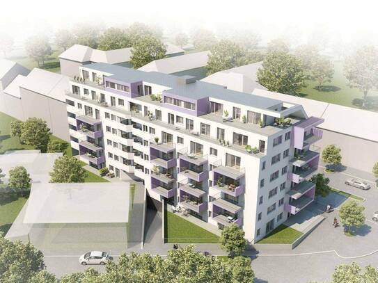 3-Zimmer-Neubauwohnung inkl. Balkon-Außenfläche, Komplettküche und Kellerabteil nahe Bahnhof Floridsdorf - LS84 Top 56