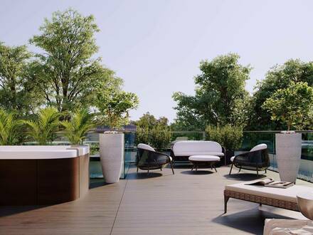 Terrassen-Sensation mit Wohlfühlfaktor! 100m² Terrassen + Whirlpool + Perfekte Raumaufteilung + Beste Qualität und Auss…