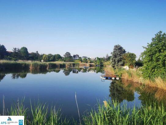 Einzigartige Idylle - Grundstück direkt am See - Grundfläche ca. 600 m² - Haus ca. 80 m² - an Wiener Stadtgrenze