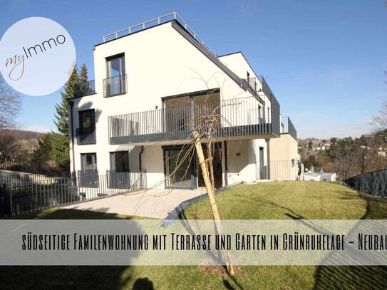 südseitige Familienwohnung mit Terrasse und Garten in Grünruhelage - Neubau!