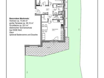 Energieeffiziente Neubauwohnung in Arnoldstein mit Garten