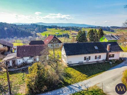 Wohnhaus mit Nebengebäude in herrlicher Aussichtslage ...!