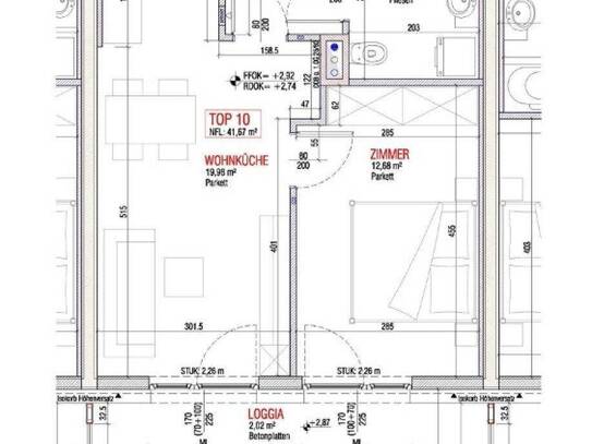 K3 - Schöne 2-Zimmer Eigentumswohnung in Neubau mit Balkon u. Carport. Sehr gute Stadtlage. Barrierefrei.