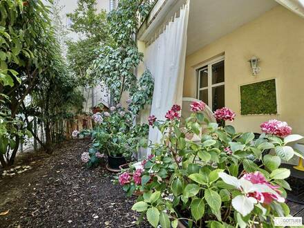 Bestlage Nähe Mariahilferstraße! Sonniges 2-Zimmer-Büro mit Eigengarten in Biedermeier-Haus