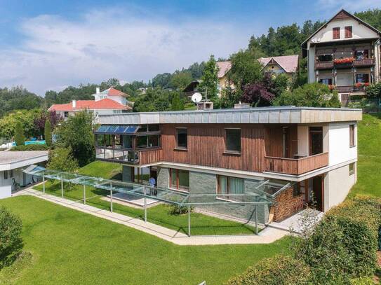 „Architektenseeblickvilla“ mit separatem Appartement in Krumpendorf am Wörthersee