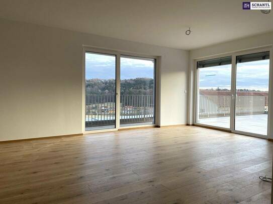 Premium Qualität! Neubau-Penthouse mit riesiger Sonnenterrasse in der Gemeinde St.Ulrich am Waasen im Süden von Graz!