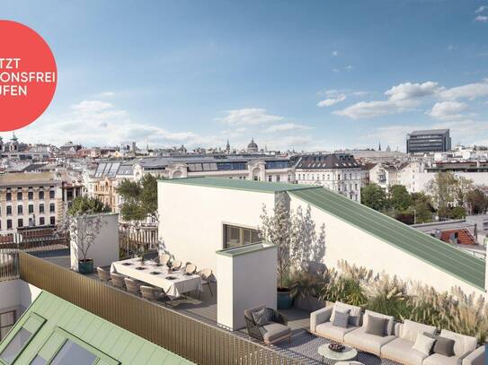 PROVISIONSFREI! DACHTRAUM mit WIENBLICK! Penthouse auf einer Ebene mit grandioser Dachterrasse