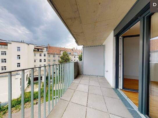 | RICHTUNG SÜDEN | 19 QM BALKON | NEUBAU | 4. STOCK | AB OKTOBER | NIEDRIGENERGIEHAUS | 3 ZIMMER | AUSGEZEICHNETE LAGE…