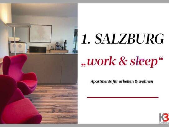 "1. SALZBURG work & sleep luxury apartment" für arbeiten und wohnen ! (inkl. PKW Stellplatz)