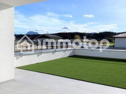 Höchst attraktive, neue Wohnung (Penthouse) mit 132 m² großer Terrasse in ruhiger, sonniger Lage von Regau-Lixlau - Ers…