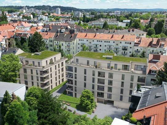 Erstbezug: moderne 2-Zimmer Wohnung mit Loggia im Herz-Jesu Viertel