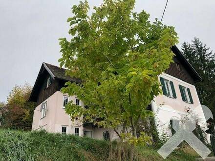 Haus am Waldrand mit Seeblick und ca. 1 ha arrondierten Wiesen- und Waldgrund!