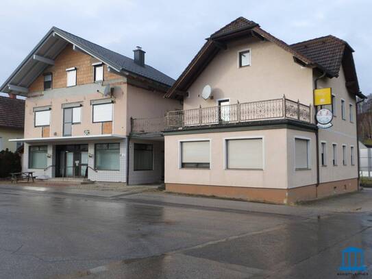 Geschäftslokal mit Maisonette-Wohnung und getrenntem Wohnhaus in der Kurgemeinde Bad Schönau