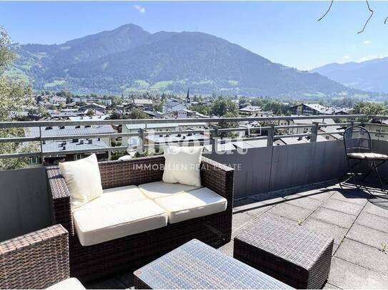 Modernes Penthouse in Schüttdorf: 100 m², große Terrasse, 180° Berg & Seeblick, ruhig doch zentral!