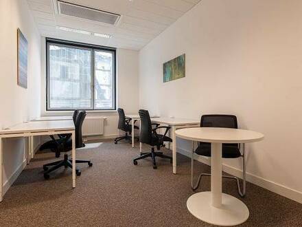 All-inclusive-Zugang zu professionellen Büroräumen für 3 Personen in Regus Westbahnhof