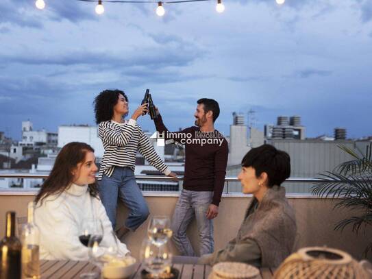 Die Freiheit nehm ich mir ! Schöne Momente genießen auf 74m2 Dachterrasse Ausrichtung N + O + S + W