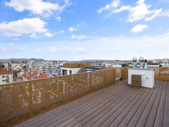 Erstbezug mit Dachterrasse *** 2-Zimmer im Dachgeschoss *** AIR BNB Widmung möglich *** Nähe U1 Kagraner Platz