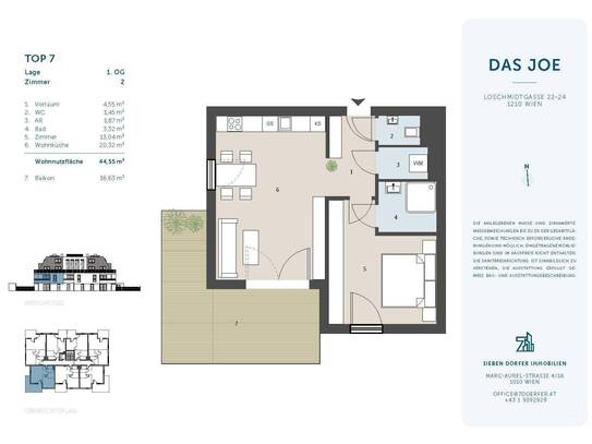 Suburbanes Cityapartment mit großem Balkon | 2 Zimmer | Provisionsfrei