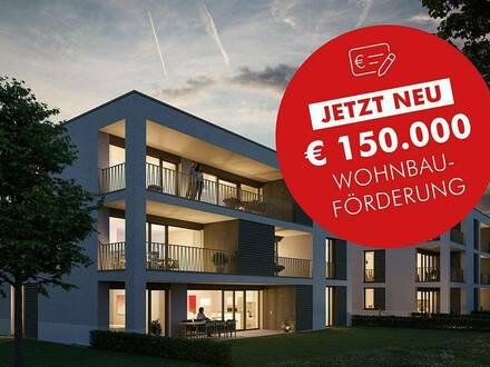 HOHE WOHNBAUFÖRDERUNG SICHERN: 3-Zimmer Terrassenwohnung mit Tageslichtbad (Top A06)