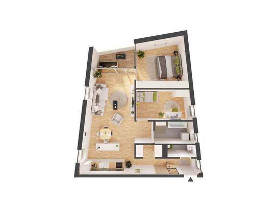 3-Zimmer Hochparterre Neubau-Wohnung mit Loggia (W09)