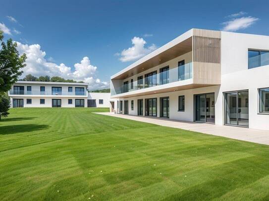 Modernes Wohnen in Pusarnitz. Wohnungen mit Grünfläche oder Panoramaterrasse. Neubau.
