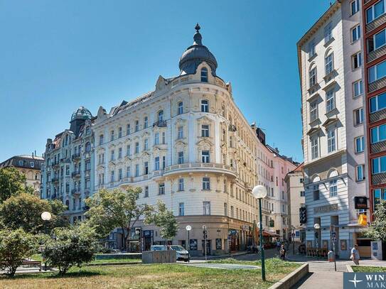 TOP-LAGE! Renovierte Dachgeschoß-Maisonette mit Terrasse in Bürogebäude bei Schwedenplatz