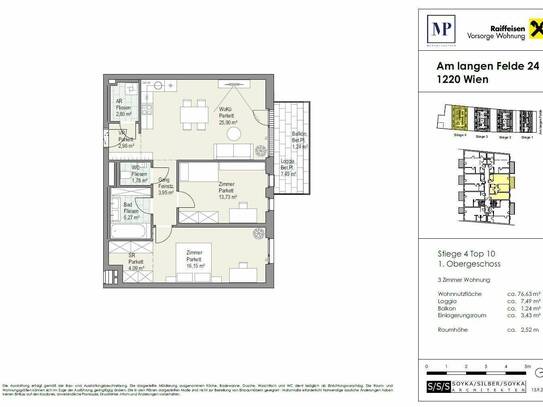 Eigentumswohnung | Stadt. Land. Fluss. | 3 - Zimmer Wohntraum - Top 4/10