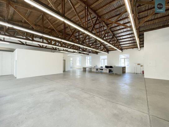 Atemberaubendes Loft mit bis zu 6m Raumhöhe sowie Terrasse in der Brotfabrik Wien!