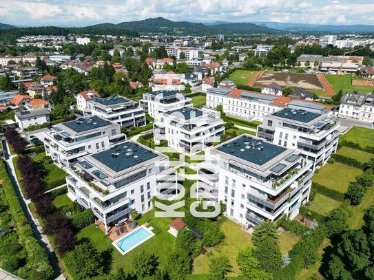 MARIA-THERESIA-PARK - Stilvoll wohnen am Kreuzbergl. - 2-Zimmer-Wohnung mit Tiefgaragenstellplatz.