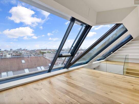 Beeindruckende Penthousewohnung mit wunderschönem Blick und Garage in Stilaltbau