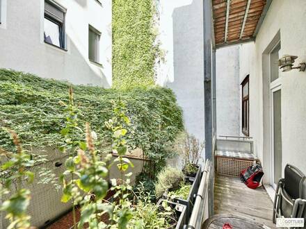 Ruhelage nahe Währinger Straße! Liebevoll sanierte 2-Zimmer-Altbau-Wohnung mit westseitigem Balkon