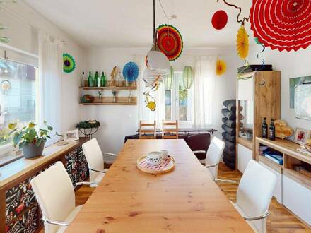Heimkommen! Gemütliches Einfamilienhaus in Werndorf, mit 5 Zimmern, reichlich Platz und wunderschönem Garten! Gleich an…